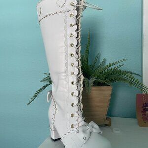 Lace Anime Inspired Knee High Boots